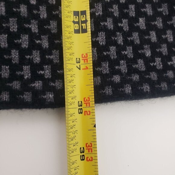 Anthropologie Wool Knit Dress Mixed Print Polka Dot Blue Pullover Womens Small - Picture 9 of 9